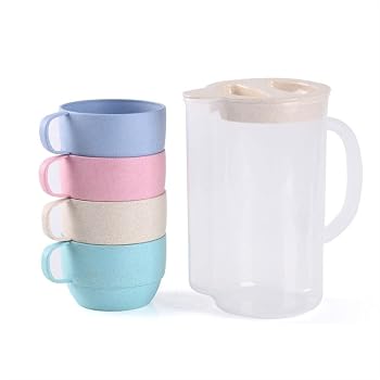 【中古】Water Pitcher Cold Water Bottle Set with Cup Handle Water Kettle Transparent Heat Resistant Juice Teapot Pitcher Water Jug Kettle Cup Ice Tea Pitchers【メーカー名】【メーカー型番】【ブランド名】【商品説明】Water Pitcher Cold Water Bottle Set with Cup Handle Water Kettle Transparent Heat Resistant Juice Teapot Pitcher Water Jug Kettle Cup Ice Tea PitchersThe water jug is thick but durable with high hardness, heat resistance, light transmission, the perfect jug is suitable for decanting and filling hot and cold water, tea,coffee, coffee, iced tea, juices,etc.?Large capacity, easy to clean up, a good container for your home.? and durable handle design, comfortable, easy to carry.?It fits for home, school, office, outdoor or travel and best gifts to share, a good choice for business promotional gifts and Christmas gifts!?This pitcher can be used for many types of beverages from water, cold/hot water, iced tea and fruit infused juices etc.当店では初期不良に限り、商品到着から7日間は返品を 受付けております。お問い合わせ・メールにて不具合詳細をご連絡ください。他モールとの併売品の為、完売の際はキャンセルご連絡させて頂きます。中古品の商品タイトルに「限定」「初回」「保証」「DLコード」などの表記がありましても、特典・付属品・帯・保証等は付いておりません。電子辞書、コンパクトオーディオプレーヤー等のイヤホンは写真にありましても衛生上、基本お付けしておりません。※未使用品は除く品名に【import】【輸入】【北米】【海外】等の国内商品でないと把握できる表記商品について国内のDVDプレイヤー、ゲーム機で稼働しない場合がございます。予めご了承の上、購入ください。掲載と付属品が異なる場合は確認のご連絡をさせて頂きます。ご注文からお届けまで1、ご注文⇒ご注文は24時間受け付けております。2、注文確認⇒ご注文後、当店から注文確認メールを送信します。3、お届けまで3〜10営業日程度とお考えください。4、入金確認⇒前払い決済をご選択の場合、ご入金確認後、配送手配を致します。5、出荷⇒配送準備が整い次第、出荷致します。配送業者、追跡番号等の詳細をメール送信致します。6、到着⇒出荷後、1〜3日後に商品が到着します。　※離島、北海道、九州、沖縄は遅れる場合がございます。予めご了承下さい。お電話でのお問合せは少人数で運営の為受け付けておりませんので、お問い合わせ・メールにてお願い致します。営業時間　月〜金　11:00〜18:00★お客様都合によるご注文後のキャンセル・返品はお受けしておりませんのでご了承ください。0
