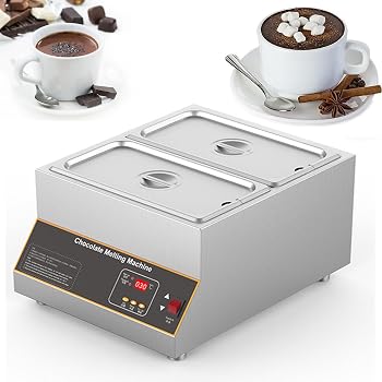 【中古】チョコレート溶解機、防水加熱ポットで素早く均一に加熱、ホットチョコレートやチーズのテンパリングに最適、500W、最高95℃まで温度調節可能【メーカー名】【メーカー型番】【ブランド名】HSNXPO 業務用厨房家電 【商品説明】チョコレート溶解機、防水加熱ポットで素早く均一に加熱、ホットチョコレートやチーズのテンパリングに最適、500W、最高95℃まで温度調節可能卓越した性能：このステンレス製チョコレート溶解ポットは、最適な耐熱性と簡単な洗浄を実現するように設計されています。数分で出来上がる美味しいチーズディップやチョコレートディップで、ご家族やご友人を喜ばせ、集まりやお祝いの席で思い出に残るひとときをお過ごしください。精密なデジタル制御：高度なデジタル制御システムを搭載したこのチョコレート溶解器は、0〜85℃（0〜185°F）の範囲で正確な温度設定が可能です。チョコレートの品質を損なうことなくプロ並みの仕上がりを実現し、料理創作における完全なコントロールを可能にします。素早く均一に溶ける：5枚の加熱プレートを内蔵したこのチョコレート溶解機は、均一な熱分布で安定した溶解を実現します。焦げ付いたチョコレートとはもうお別れ。毎回完璧に溶けたチョコレートをお楽しみいただけ、調理効率と楽しさが向上します。大容量：このチョコレートテンパリングマシンは、最大12kg/26.5ポンドという驚異的な容量を誇ります。この十分な容量により、大量のチョコレートを楽々と溶かすことができ、ナッツ、フルーツ、その他のスイーツと組み合わせた美味しいソースをあっという間に作ることができます。省エネ加熱構造により、長時間作業時の不要な電力消費を削減し、高い作業効率で材料の溶解時間を短縮します。頑丈でコンパクトな構造は日常的な衝撃にも強く、低騒音で安定した動作を実現します。プロのパティシエや製菓愛好家にとって欠かせない製菓器具であり、製菓好きの方への実用的なホリデーギフトとしても最適です。また、業務用ケータリング店の生産効率向上にも理想的な大量生産機器です。当店では初期不良に限り、商品到着から7日間は返品を 受付けております。お問い合わせ・メールにて不具合詳細をご連絡ください。他モールとの併売品の為、完売の際はキャンセルご連絡させて頂きます。中古品の商品タイトルに「限定」「初回」「保証」「DLコード」などの表記がありましても、特典・付属品・帯・保証等は付いておりません。電子辞書、コンパクトオーディオプレーヤー等のイヤホンは写真にありましても衛生上、基本お付けしておりません。※未使用品は除く品名に【import】【輸入】【北米】【海外】等の国内商品でないと把握できる表記商品について国内のDVDプレイヤー、ゲーム機で稼働しない場合がございます。予めご了承の上、購入ください。掲載と付属品が異なる場合は確認のご連絡をさせて頂きます。ご注文からお届けまで1、ご注文⇒ご注文は24時間受け付けております。2、注文確認⇒ご注文後、当店から注文確認メールを送信します。3、お届けまで3〜10営業日程度とお考えください。4、入金確認⇒前払い決済をご選択の場合、ご入金確認後、配送手配を致します。5、出荷⇒配送準備が整い次第、出荷致します。配送業者、追跡番号等の詳細をメール送信致します。6、到着⇒出荷後、1〜3日後に商品が到着します。　※離島、北海道、九州、沖縄は遅れる場合がございます。予めご了承下さい。お電話でのお問合せは少人数で運営の為受け付けておりませんので、お問い合わせ・メールにてお願い致します。営業時間　月〜金　11:00〜18:00★お客様都合によるご注文後のキャンセル・返品はお受けしておりませんのでご了承ください。0