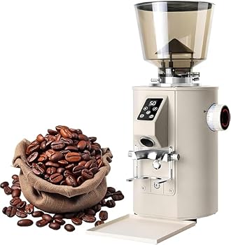【中古】350W電動コーヒーグラインダー、ステンレススチールブレード、フラットバ...