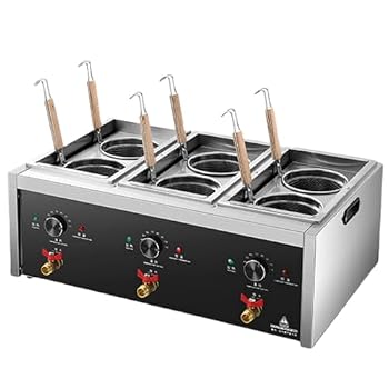 【中古】Bxzzuis 電気麺調理器 麺調理器 業務用麺調理器 多目的卓上電気麺調理器 うどん、ラーメン、麺類、水切り麺、焼きそば、ゆで麺、シチューに最適、 30~110℃、温度調節可能、空焚き防止装置内蔵、保温機能 、省エネ、防錆、お手入れ簡単、レストラン、商業、家庭用に最適 (3気筒6穴)【メーカー名】【メーカー型番】【ブランド名】Bxzzuis その他の調理器具, 電気コンロ 【商品説明】Bxzzuis 電気麺調理器 麺調理器 業務用麺調理器 多目的卓上電気麺調理器 うどん、ラーメン、麺類、水切り麺、焼きそば、ゆで麺、シチューに最適、 30~110℃、温度調節可能、空焚き防止装置内蔵、保温機能 、省エネ、防錆、お手入れ簡単、レストラン、商業、家庭用に最適 (3気筒6穴)【高品質の素材】電気麺調理器はステンレス製で、頑丈で耐久性があり、錆びにくいです。また、水タンクの内側の角は丸みを帯びており、お手入れが簡単で衛生的です。【特徴】仕切りが食品と加熱管の接触を防ぎ、ダストカバーがほこりの侵入を防ぎ、内部の排水穴が排水に便利で、外部の排水管が排水に便利です。【急速加熱と温度制御】加熱チューブにより、水が素早く沸騰し、麺が均一に加熱されます。お好みに合わせて簡単に温度調節できます。 30℃から110℃まで温度調節ができ、おでん、うどん、餃子、シチュー、しゃぶしゃぶ、麺類、ワンタン、スープ、辛い鍋などを作ることができ、用途は幅広いです。【使いやすい】この電動麺機はコンパクトで場所を取らないので、どこにでも置くことができます。簡単な操作で正確な温度制御が可能になり、調理が均一になります。麺類を茹でる際に必要な水温にサーモスタットを設定するだけで、最適な温度が維持されます。【多用途】おでん/うどん/餃子/シチュー/しゃぶしゃぶ/麺類/粉物/ワンタン/スープ/鍋。注意: ヒーターの乾燥を防ぐため、ヒーターを単にオンにするだけでは機能しません。ヒーターが作動しているかどうかを確認する前に、必ず水を追加してください。当店では初期不良に限り、商品到着から7日間は返品を 受付けております。お問い合わせ・メールにて不具合詳細をご連絡ください。他モールとの併売品の為、完売の際はキャンセルご連絡させて頂きます。中古品の商品タイトルに「限定」「初回」「保証」「DLコード」などの表記がありましても、特典・付属品・帯・保証等は付いておりません。電子辞書、コンパクトオーディオプレーヤー等のイヤホンは写真にありましても衛生上、基本お付けしておりません。※未使用品は除く品名に【import】【輸入】【北米】【海外】等の国内商品でないと把握できる表記商品について国内のDVDプレイヤー、ゲーム機で稼働しない場合がございます。予めご了承の上、購入ください。掲載と付属品が異なる場合は確認のご連絡をさせて頂きます。ご注文からお届けまで1、ご注文⇒ご注文は24時間受け付けております。2、注文確認⇒ご注文後、当店から注文確認メールを送信します。3、お届けまで3〜10営業日程度とお考えください。4、入金確認⇒前払い決済をご選択の場合、ご入金確認後、配送手配を致します。5、出荷⇒配送準備が整い次第、出荷致します。配送業者、追跡番号等の詳細をメール送信致します。6、到着⇒出荷後、1〜3日後に商品が到着します。　※離島、北海道、九州、沖縄は遅れる場合がございます。予めご了承下さい。お電話でのお問合せは少人数で運営の為受け付けておりませんので、お問い合わせ・メールにてお願い致します。営業時間　月〜金　11:00〜18:00★お客様都合によるご注文後のキャンセル・返品はお受けしておりませんのでご了承ください。0