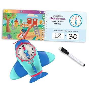 【中古】Educational Insights Time to Learn To Learn Telling Time Activityセット - キッズクロックおもちゃ キッズゲーム用ティーチングクロック ア