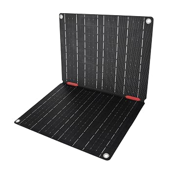 【中古】Generic ETFE 折りたたみ式ソーラーパネル 60W 防水充電器キット キャンプやアウトドア活動用 ポータブル折りたたみ式デザイン