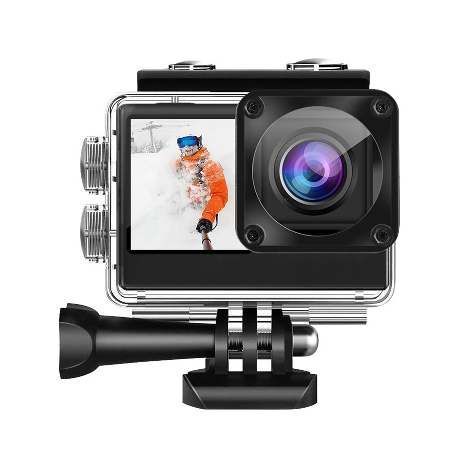 【中古】4K UHD アクションカメラ 1080P 30FPS 2.0 インチ IPS スクリーン自転車ビデオ録画カメラ 120 広角ビデオカメラ 30M 防水 使いやすい【メーカー名】【メーカー型番】【ブランド名】RisingFlan ウェアラブルカメラ・アクションカム 【商品説明】4K UHD アクションカメラ 1080P 30FPS 2.0 インチ IPS スクリーン自転車ビデオ録画カメラ 120 広角ビデオカメラ 30M 防水 使いやすい完璧なセルフィーのためのデュアルスクリーン：アクションカメラは2.0インチHDメインスクリーンと1.4インチフロントスクリーンを備えており、セルフィーの完璧なフレーミングを保証し、ブラインドショットを排除します。美しい 16MP 画像と 120° の超広角であなたの世界を撮影し、共有しましょう。1080P HDビデオ録画：この屋外スポーツカムは、1080FHD、1080P、720Pを含む複数の解像度をサポートし、鮮明なビデオ録画のためのさまざまな撮影ニーズに応えます。16MPの高解像度写真：プロ仕様のセンサーを搭載した自転車ビデオ録画カメラは、最大16MPの写真解像度を提供します。ピクセルが多いほど、拡大した写真でも鮮明さと豊かなディテールが保たれます。【30M防水深さ】専用の防水ケースで設計されたビデオカメラは、水深30メートルまでの水中を録画できます。ダイビングや水中世界の撮影に最適です。WiFi同期機能：ワイヤレスWiFiが内蔵されているため、水中カメラはスマートフォンアプリに接続してリアルタイム視聴とワイヤレス転送を行うことができるため、コンピューターに接続する必要がありません。当店では初期不良に限り、商品到着から7日間は返品を 受付けております。お問い合わせ・メールにて不具合詳細をご連絡ください。他モールとの併売品の為、完売の際はキャンセルご連絡させて頂きます。中古品の商品タイトルに「限定」「初回」「保証」「DLコード」などの表記がありましても、特典・付属品・帯・保証等は付いておりません。電子辞書、コンパクトオーディオプレーヤー等のイヤホンは写真にありましても衛生上、基本お付けしておりません。※未使用品は除く品名に【import】【輸入】【北米】【海外】等の国内商品でないと把握できる表記商品について国内のDVDプレイヤー、ゲーム機で稼働しない場合がございます。予めご了承の上、購入ください。掲載と付属品が異なる場合は確認のご連絡をさせて頂きます。ご注文からお届けまで1、ご注文⇒ご注文は24時間受け付けております。2、注文確認⇒ご注文後、当店から注文確認メールを送信します。3、お届けまで3〜10営業日程度とお考えください。4、入金確認⇒前払い決済をご選択の場合、ご入金確認後、配送手配を致します。5、出荷⇒配送準備が整い次第、出荷致します。配送業者、追跡番号等の詳細をメール送信致します。6、到着⇒出荷後、1〜3日後に商品が到着します。　※離島、北海道、九州、沖縄は遅れる場合がございます。予めご了承下さい。お電話でのお問合せは少人数で運営の為受け付けておりませんので、お問い合わせ・メールにてお願い致します。営業時間　月〜金　11:00〜18:00★お客様都合によるご注文後のキャンセル・返品はお受けしておりませんのでご了承ください。0