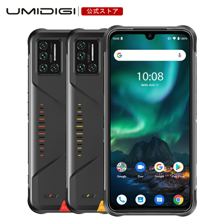 【UMIDIGI公式】UMIDIGI BISON スマートフォン本体 SIMフリー オクタコア 6GB+128GB 完全防水 防塵 耐衝撃 SONY製48百万画素カメラ 水中撮影 長持ち5000mAhバッテリー 18W急速充電 デュアルシム スマホ本体 楽天モバイル対応 ユミディジ 公式 メーカー保証