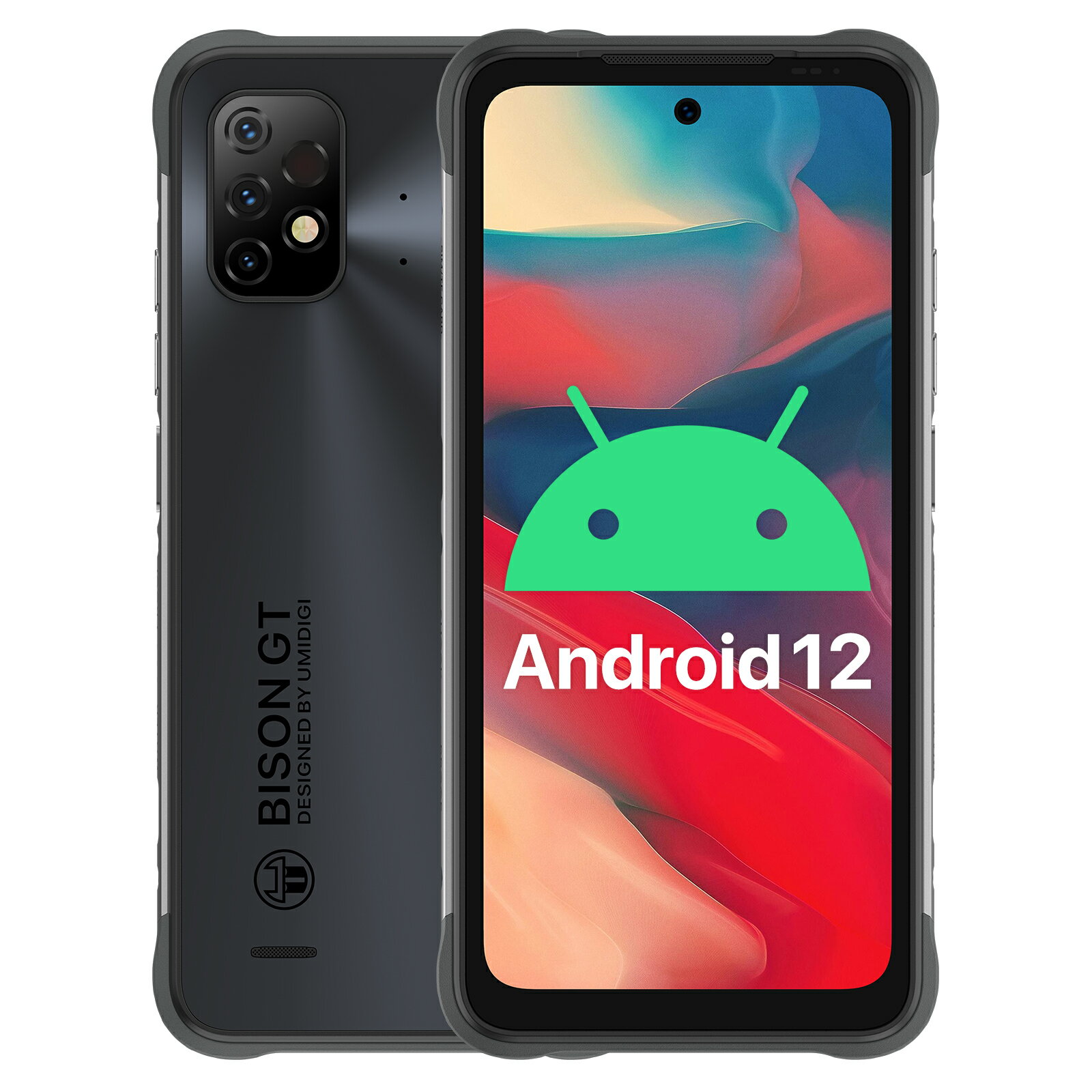 UMIDIGI GT2 PRO 5G スマートフォン本体 8GB 256GB 急速充電 Android 12.0 NFC対応 スマホ本体 6.5 FHD大画面 64MP AI 3眼カメラ SIMフリー 512GB拡張可能 6150mAh大容量 Wi-Fi6＆Bluetooth 5.2 防水防塵耐衝撃 顔認証 指紋認証 ※技適認証済