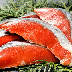 紅鮭 切身 半身 最高級 厳選 紅シャケ 脂の乗った天然品 北海道から発送 8〜11切前後 約1kg