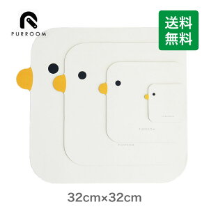 【本日お得なクーポン配布中】【送料無料】【日本初登場】PURROOM ひよこ レザー ランチョンマット 32×32cm 断熱 耐熱 お食事マット ランチマット 撥水加工 防水防油 滑り止め PUレザー 鳥 可愛い かわいい お洒落 おしゃれ 子供用 ベビー用 アニマル とり 鶏 鶏の形