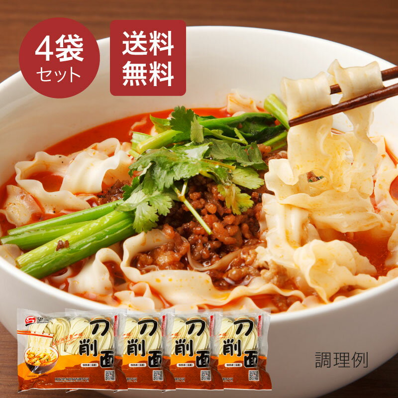 【送料無料】望郷 刀削麺 400g×4袋セット 刀削面 湿面