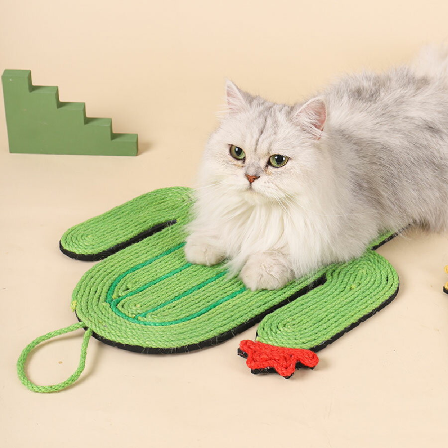爪とぎマット天然サイザル麻毛硬過ぎないマット猫爪みがきつめとぎ爪研ぎ爪とぎベッドおもちゃねこ丸型ネコ耳型爪とぎシートアボカドサボテンオレンジパインアップル