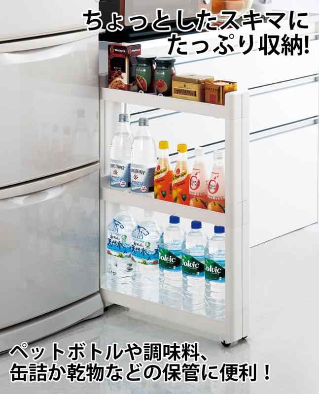 不動技研 スマートワゴン Fit W100 55-3段 約幅10.5×奥行55×高さ76.2cm F-2572 uminokaze-10104383 海の風ストア サンプル画像2