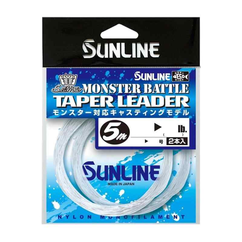樂天商城 - サンライン(SUNLINE) ライン ソルティメイト・モンスターバトル テーパーリーダー 5m×2本