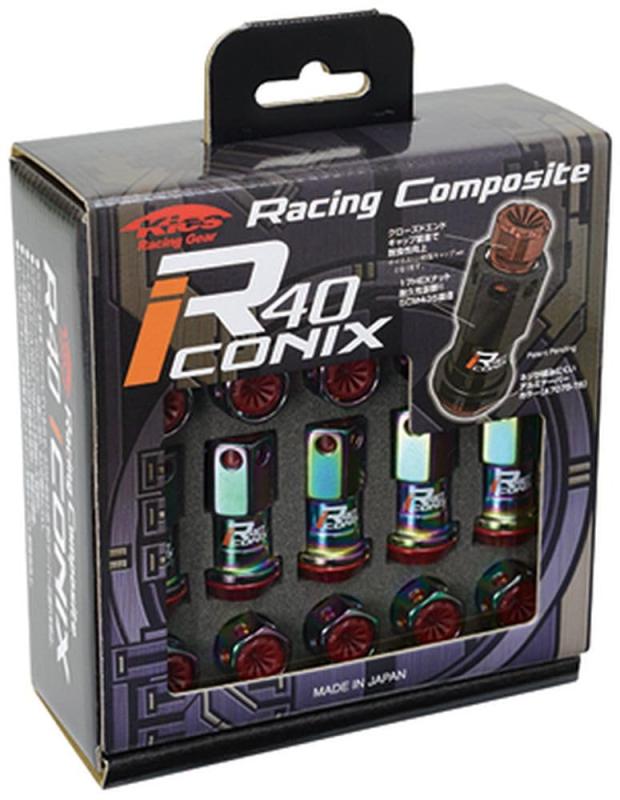 KYO-EI ( 協永産業 ) ホイールナット Racing Composite R40 iCONIX  樹脂キャップ付