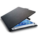エレコム タブレット汎用ケース カバー 手帳型ケース ソフトレザー 薄型ケース フリーアングル ハンドベルト 8.5~11.5インチ ブラック TB-10UHGFLBK