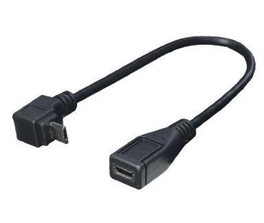変換名人 USBmicro L型ケーブル 延長20cm 上L USBMC-CA20ULF