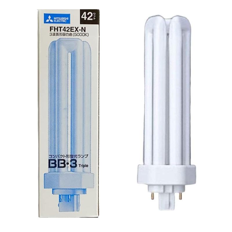 三菱 コンパクト形蛍光灯42形・昼白色BB・3 Triple FHT42EXN