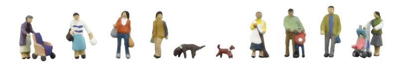 トミーテック(TOMYTEC) 情景コレクション ザ・人間106-2 住宅街の人々 2 ジオラマ用品