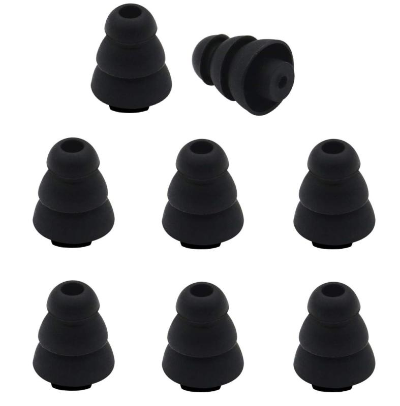 樂天商城 - A-Focus イヤーピース 3フランジ・イヤーパッド トリプルフランジ イヤーパッド イヤーチップ SHURE WESTONE KLIPSCH Etymotic 等イヤホンに対応 最高の遮音性 柔らかいシリコン製 4ペア入り
