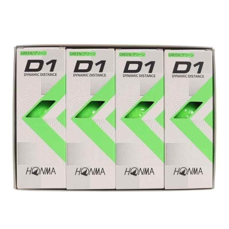 ホンマ ゴルフ ボール D1 D-1 BT2201 2ピース ソフト アイオノマー 飛び系 飛距離 ディスタンス ゴルフボール 1ダース 12球 コスパ 本間ゴルフ 本間 HONMA/BT2201/グリーン