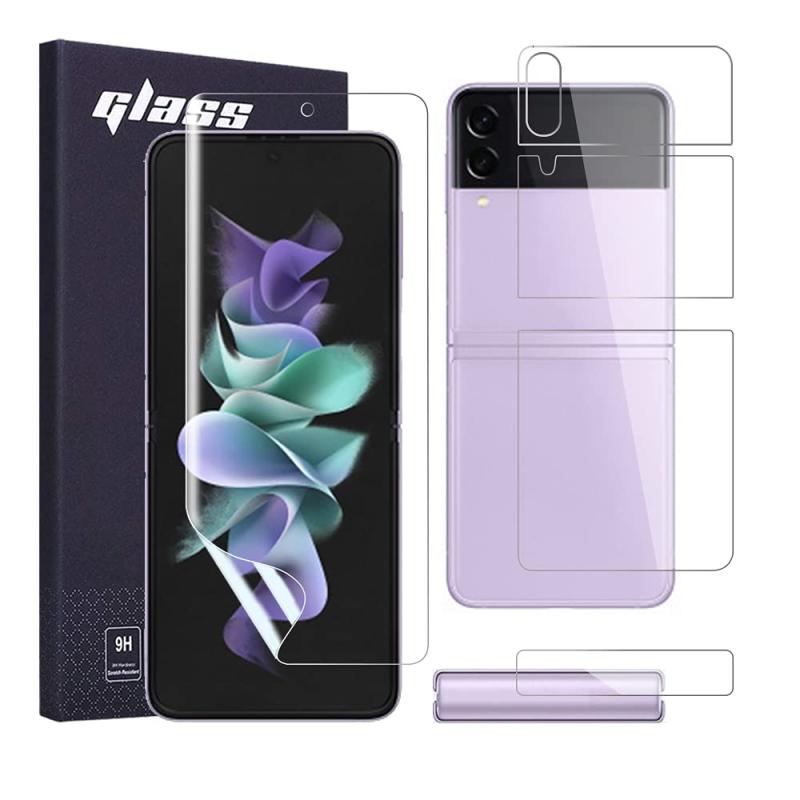 AnnTec Galaxy Z フィルム 自動修復 キズ防止 指紋認証対応 超高敏感度 柔らかい ケースに干渉せず 超薄型 気泡なし 撥油性 TPU 高透過..