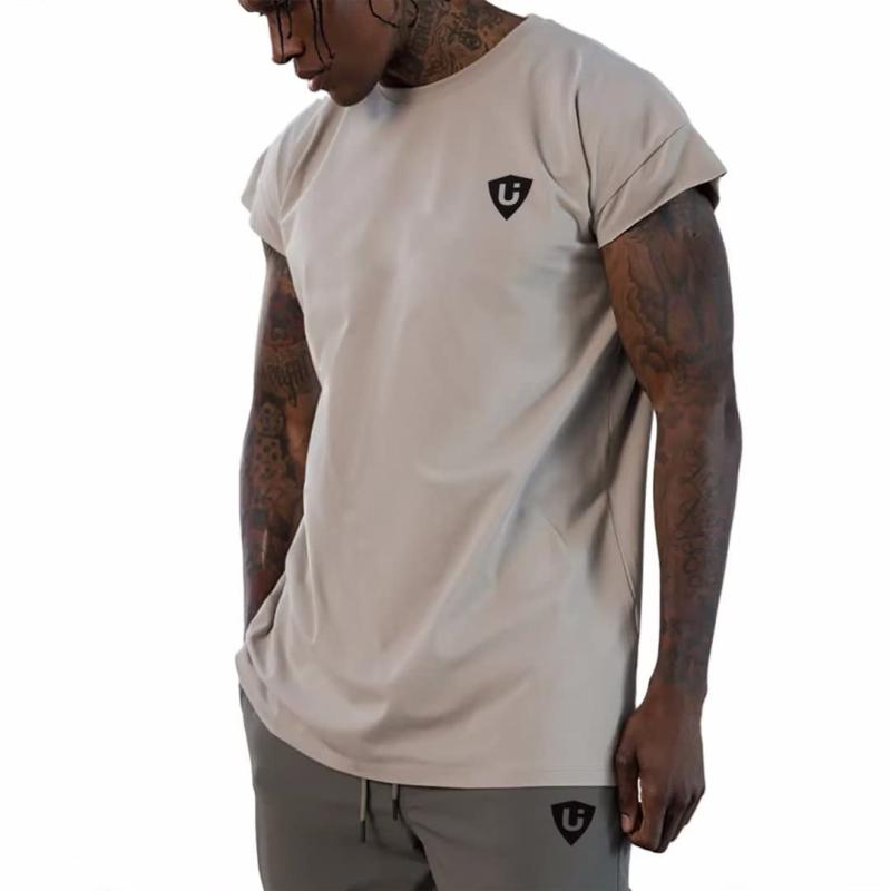 [LVFU] タンクトップ メンズ ジムtシャツ トレーニングウェア ノースリーブ ジム用 筋トレウェア 半袖 ボディビル スポーツシャツ 多色