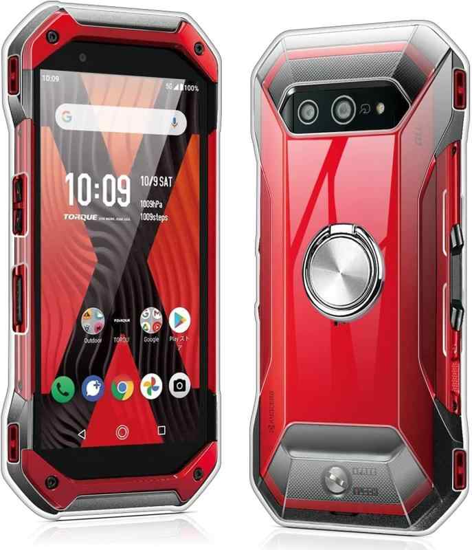 乐天商城 - TORQUE 5G KYG01 ケース リング付き クリア ソフト tpu 柔軟 TPU 軽量 スリム TORQUE G05 ケース TORQUE 5G スマホケース カバー 全透明 耐衝撃 スタンド機能 車載ホルダー対応 黄変しにくい 擦り傷防止