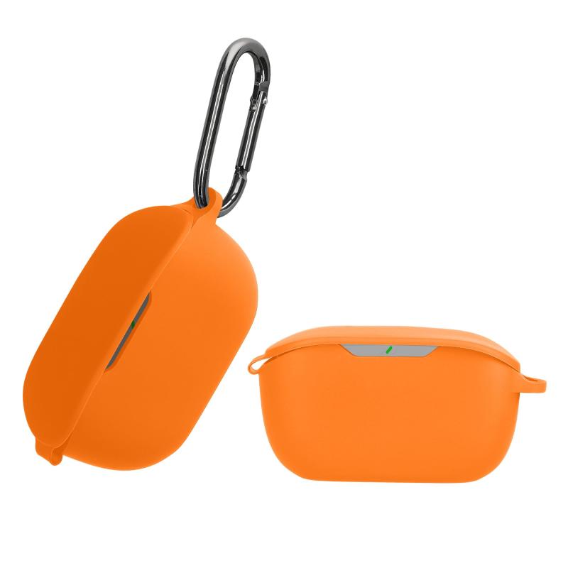 樂天商城 - kwmobile イヤホンケース JBL WAVE BUDS対応 ケース - ワイヤレスイヤホン シリコン 落下防止 黒色