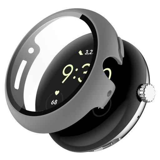 Google Pixel Watch 2/1用 ケース 保護ガラスフィルム一体型 PC+TPE材質 二重構造 全面保護 超薄型 高耐久 装着簡単 耐衝撃 対応 高透過率 指紋防止 傷防止 グーグルピクセルウォッチ カバー Google Pixel Watch 2/1用 ケース 保護ガラスフィルム一体型 PC+TPE材質 二重構造 全面保護 超薄型 高耐久 装着簡単 耐衝撃 対応 高透過率 指紋防止 傷防止 グーグルピクセルウォッチ カバー
