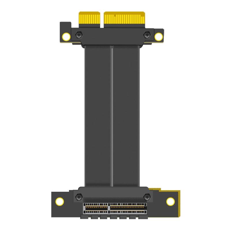 GLOTRENDS PCIe 4.0 X4ライザーケーブル - M.2、WiFi、Firewire、USB、サウンドカードなど用
