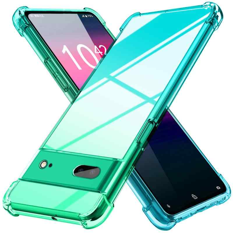 Google pixel 7 ケース クリア 薄型 グラデーション色 ケース 軽量 tpu 耐衝撃 スマホケース 透明 米軍MIL規格取得 おしゃれ 黄変防止防塵一体型 人気 グーグル ピクセル 7 携帯カバー MD-SXJB-21