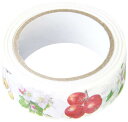 カミイソ産商 マスキングテープ リンゴの花と実 15mm×7m GR-0022