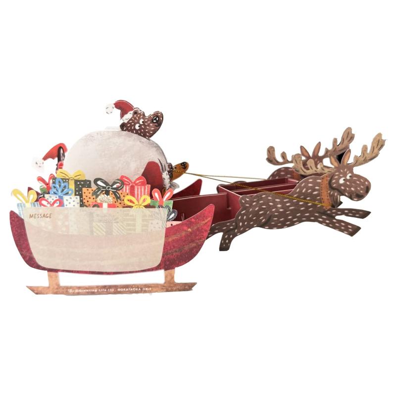 GreetingLife(グリーティングライフ) 置いて飾れる クリスマスカード オカタオカ OK-1