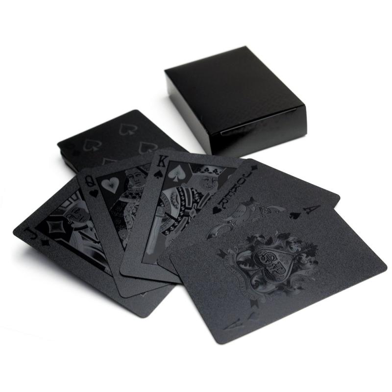 海の風ストアのPLAYING CARDS トランプ 金のトランプ 黒のトランプ 水洗い可｜アングル2