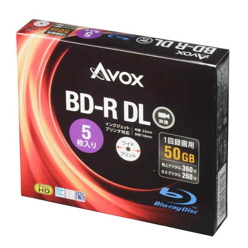 AVOX ブルーレイディスク BD-R 録画用 50G 1-6倍速 10枚 パック BR260RAPW10A parent