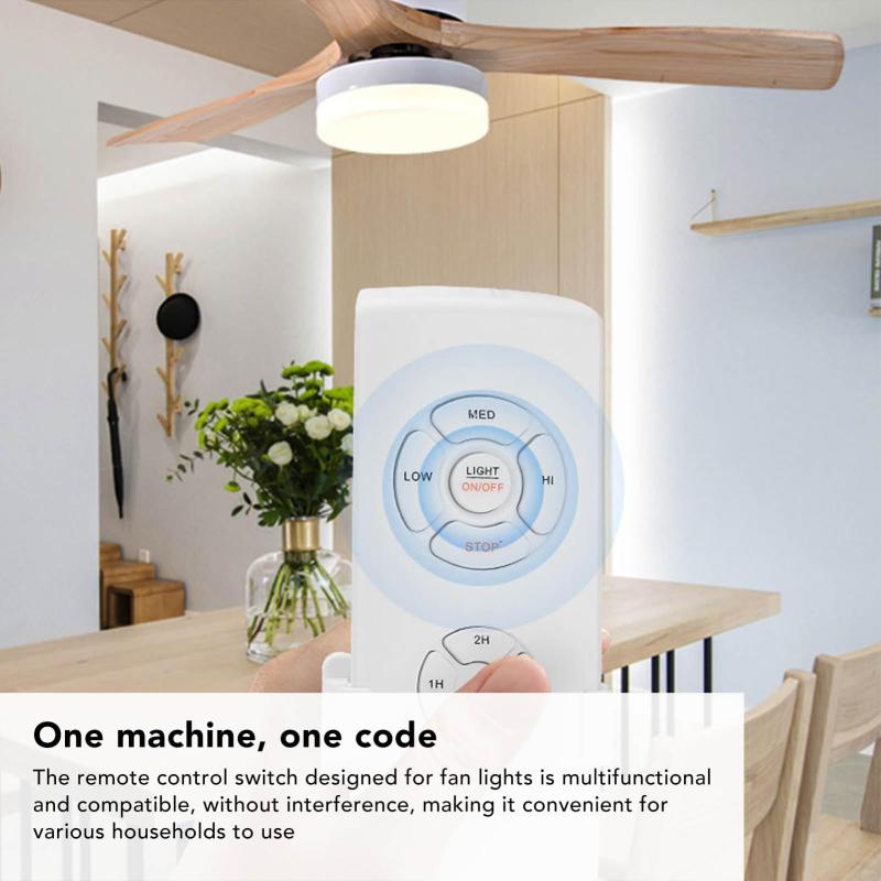 ユニバーサルシーリングファンリモートコントロールキット、3 in1シーリングファンライトタイミング&スピードリモート、長距離ワイヤレスシーリングファンライトリモートコントロー