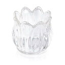 Annhua キャンドルホルダー 燭台 透明ガラス キャンドルスタンド チューリップ おしゃれ 花 蝋燭立て インテリア 癒し ろうそく立て ロマンチック 雰囲気 キャンドルグラスホルダー キャンド