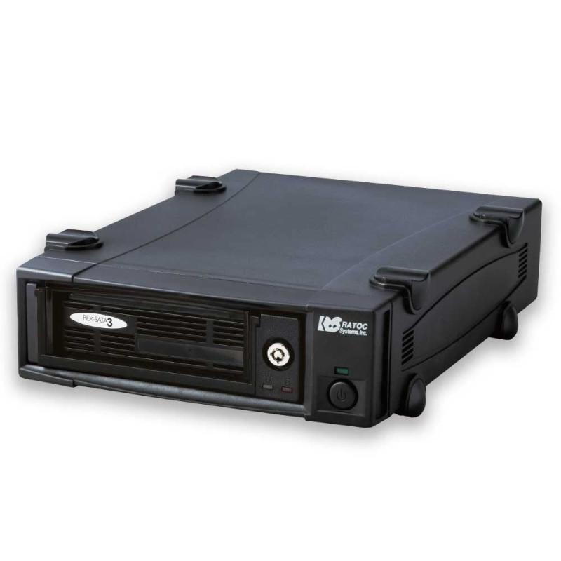 ラトックシステム USB3.0/eSATA リムーバブルケース (外付け1ベイ) SA3-DK1-EU3ZA 黒