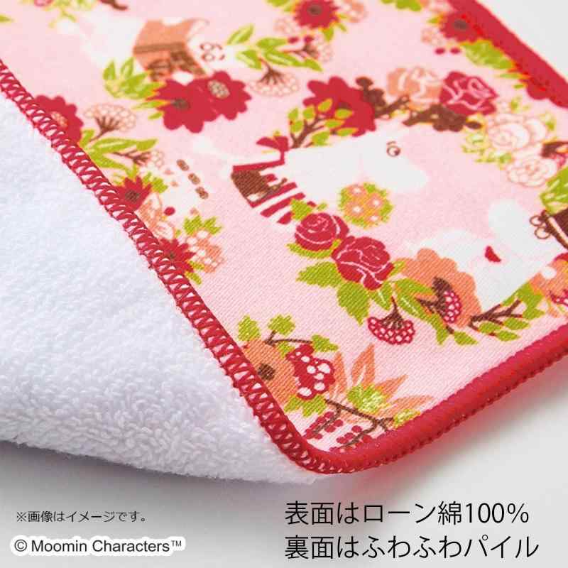 ミヤモトタオル 宮本 ハンカチ ムーミン ミニハンカチ 大騒ぎ 日本製 ブラウン 約15×15cm 06074 3