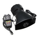 PIENSE 拡声器 車用 車載 汎用 12V 100W 7A 150DB マイク アンプ付き サイレン 5種 7種 大音量