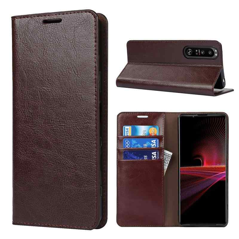 Crazy Horse Leather Case for Xperia 1 III