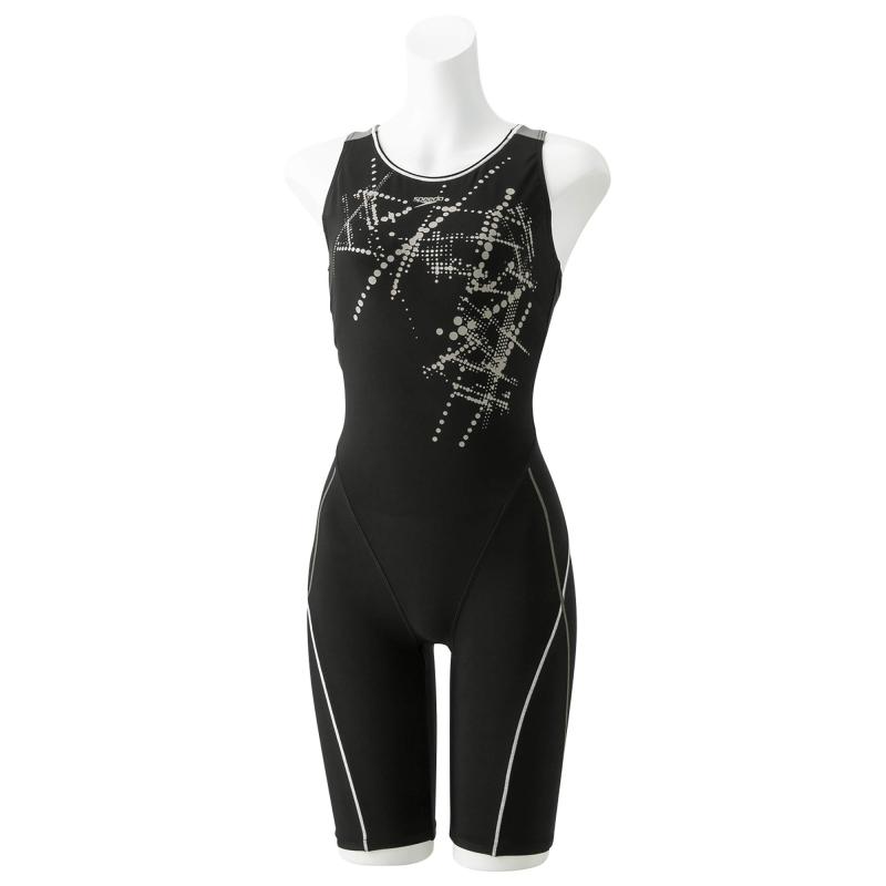 乐天商城 - Speedo(スピード) フィットネス水着 Splash Dot Loosen Kneeskin スプラッシュドットルースンニースキン 水泳 レディース SFW12059