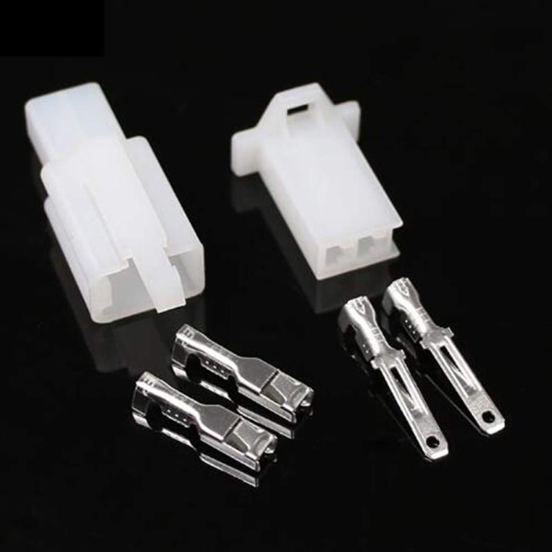 サムコス コネクターキット 平型端子 配線スッキリ コネクタ カプラー 端子 10セット 2極 接続端子 配線加工 DIY コネクター セット バイク、車、ボート用