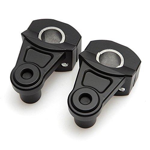 VicsaWin スタンダードバー バーライザー 内径22mm/28mm適用 高さ55mm GROM MSX125/MT-07 MT-09/z800 z1000等用 バイク汎用 ブラック