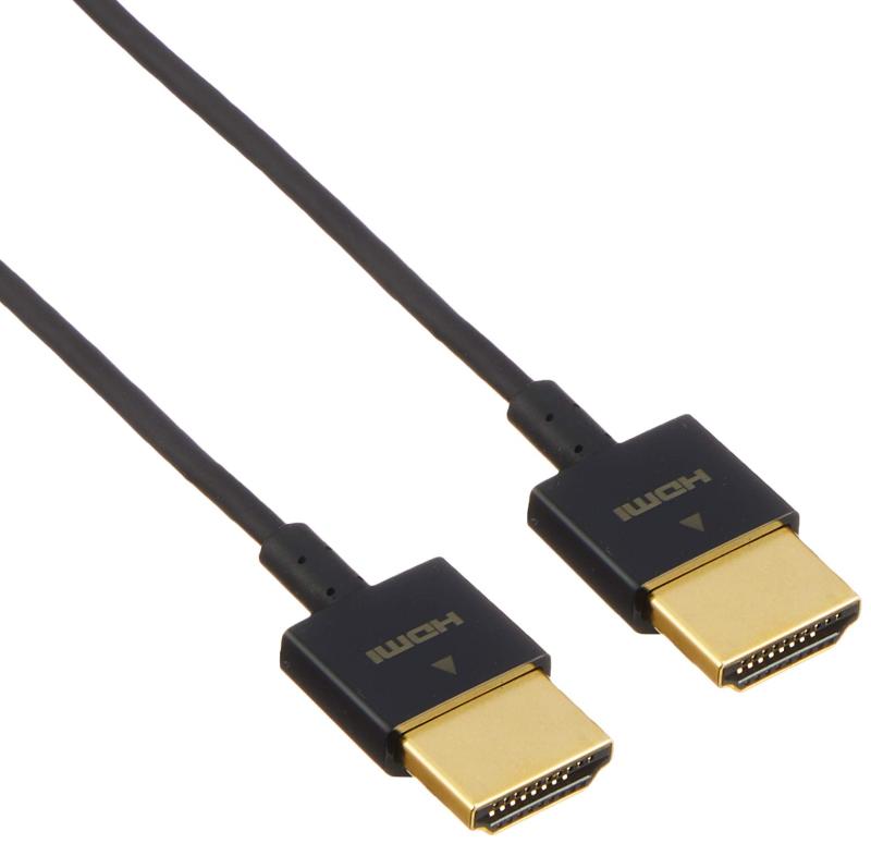 Hdmi Cable - エレコム HDMI ケーブル 1m 4K × 2K対応 ウルトラスリム ブラック CAC-HD14US10BK