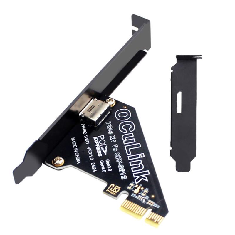 网络电脑（UMPC） - Xiwai OCULINK PCIE PCI-EXPRESS SFF-8611 8x 8 レーン - デュアル SFF-8087 4x SSD データ アクティブ ケーブル 50 cm