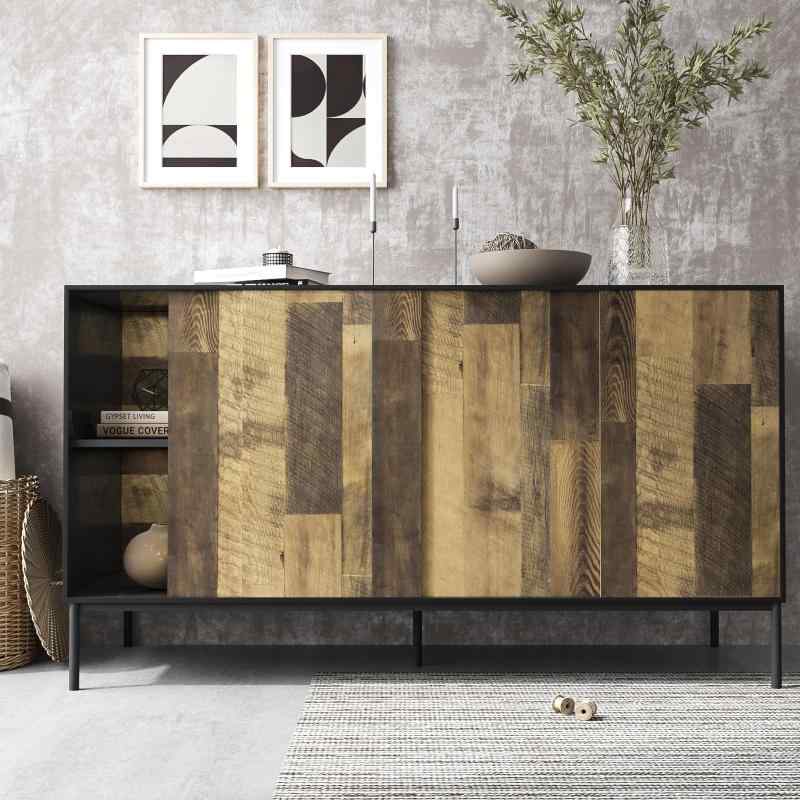 VEELIKE 木目シール レンガ リメイクシート 壁紙シール 木目調 ブラウン 1822 3