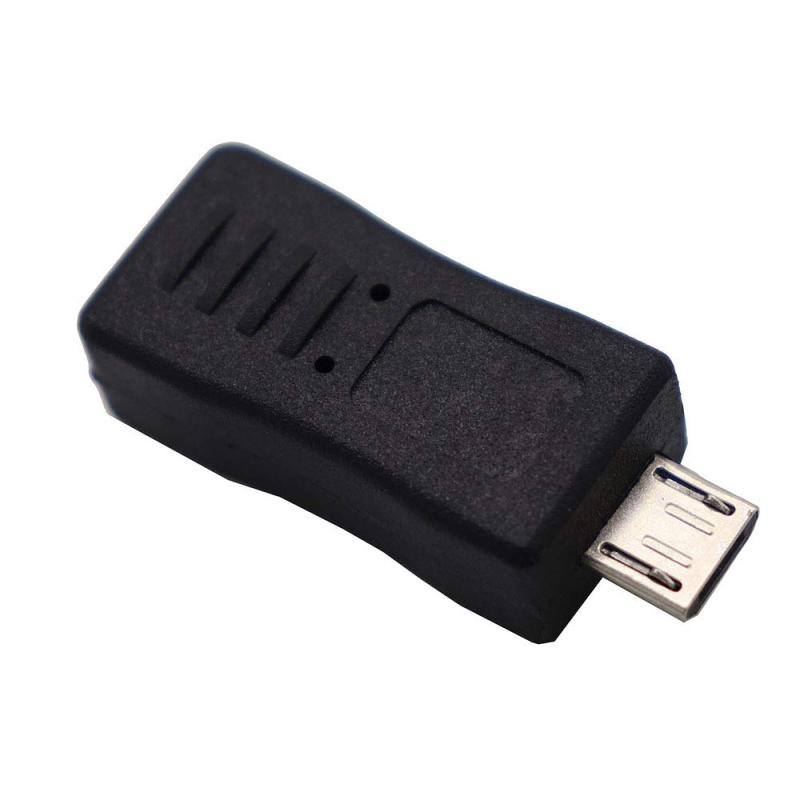 ViViSun【2個セット】 Micro usb to mini usb変換アダプタ Micro(オス) to mini(メス)アダプタ 90°L型