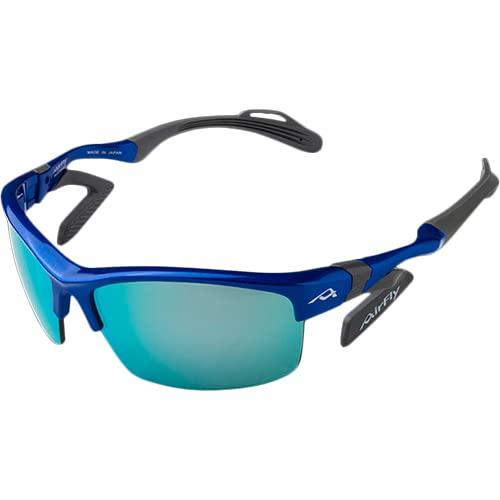 AirFly(エアフライ) ノーズパッドレススポーツサングラス AF-303 C-3 新サイドパッド搭載 ブルーフレー..