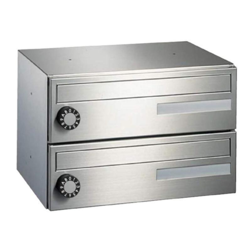樂天商城 - ナスタ(NASTA) ポスト KS-MB403S-2L 前入前出 屋内タイプ 本体: 奥行27.55cm 本体: 高さ24cm 本体: 幅36cm
