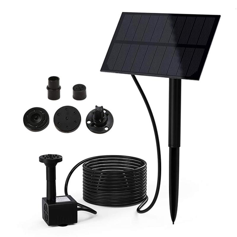 ORIGINCOM ソーラー噴水ポンプキット 太陽光で発電 電気代不要 屋外用 1.5W ノズル4種付 池/庭/ガーデンニング/エクステリア/DIY 支柱 壁面取付ステイ 2WAY固定 BSVSP115