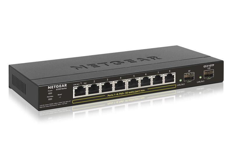 【メーカ生産終了品】(NETGEAR) スイッチングハブ PoE ( 8 ポート) VLAN ハブ GS310TP S350 スマート スイッチ シリーズ LANポート
